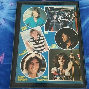 1970s Peter Frampton John Travolta KISS Band 1970s Vintage Music Wall Decor
